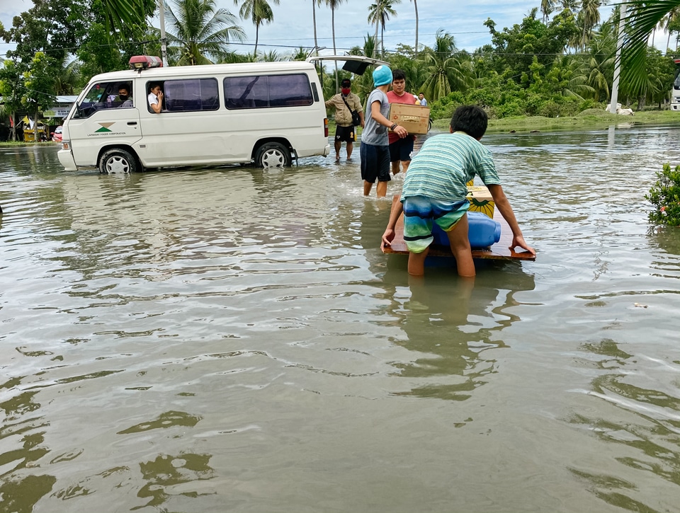 Difficult cleanup from Flash Flooding in Digos City, Philippines