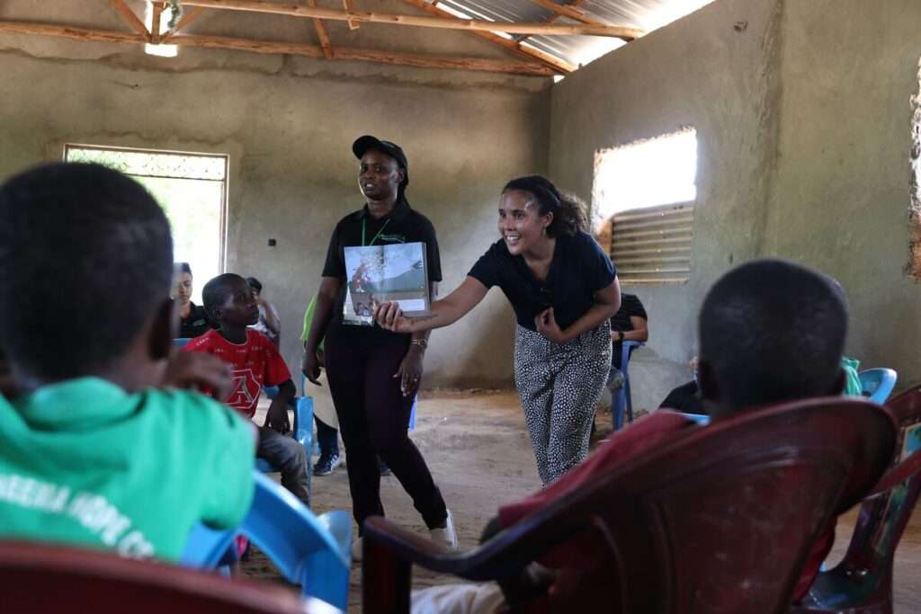 Dani Trauma Healing group session with kids at KE