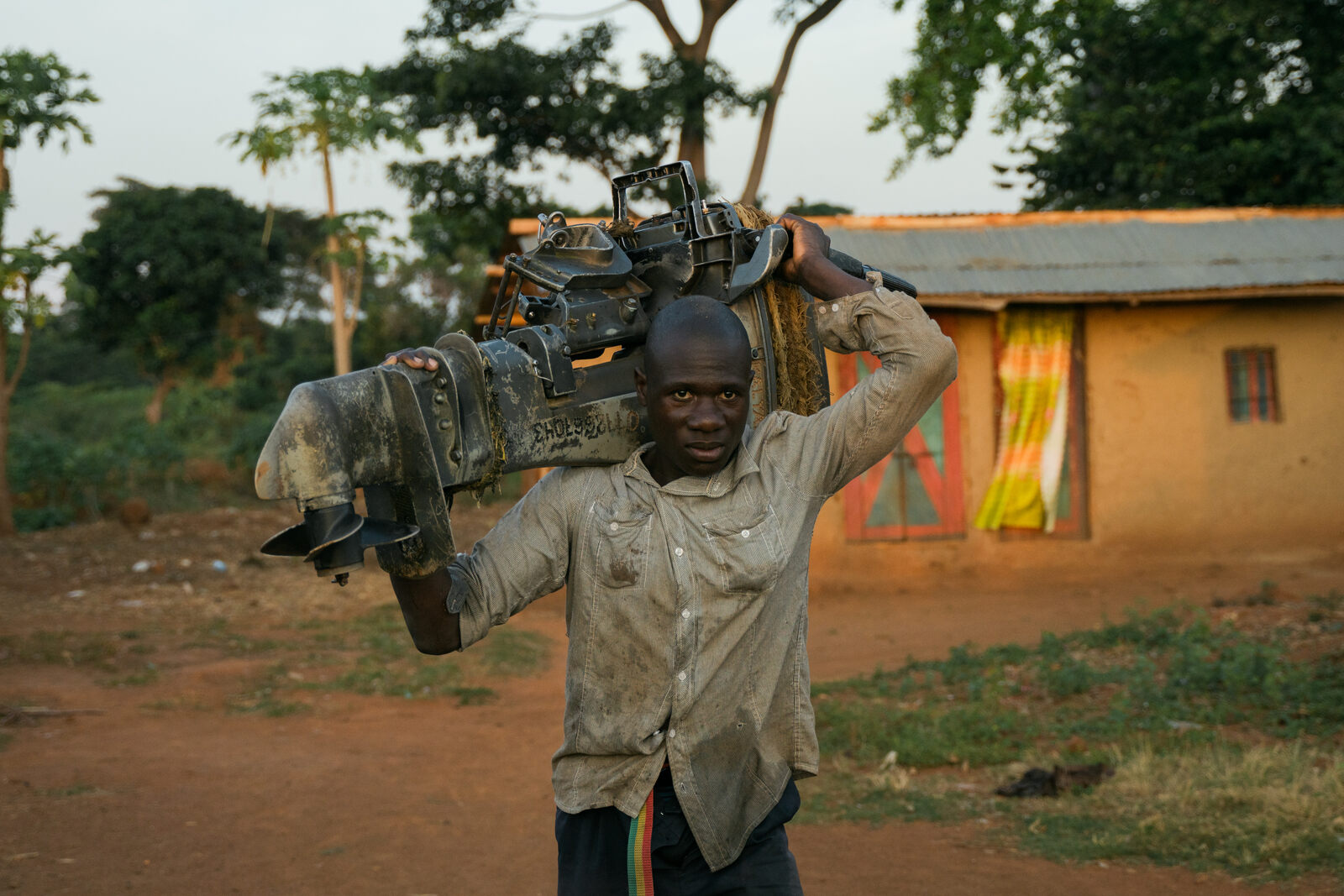 A fisherman from Buvuma Island